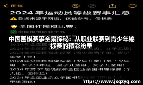 中国围棋赛事全景探秘：从职业联赛到青少年锦标赛的精彩纷呈