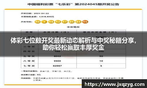 体彩七位数开奖最新动态解析与中奖秘籍分享，助你轻松赢取丰厚奖金